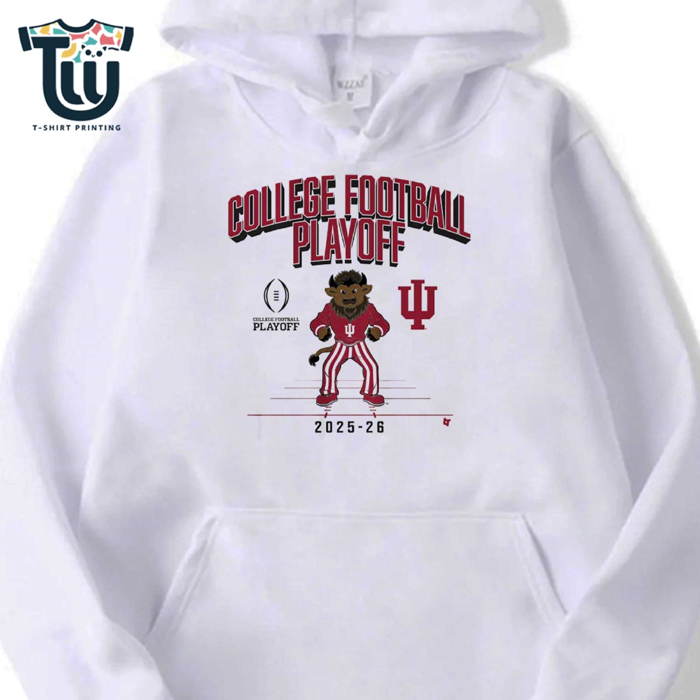 Indiana Football 2025 Cfp Mascot Shirt Sweatshirt Hoodie Indiana Football 2025 Cfp Mascot Shirt Sweatshirt Hoodie