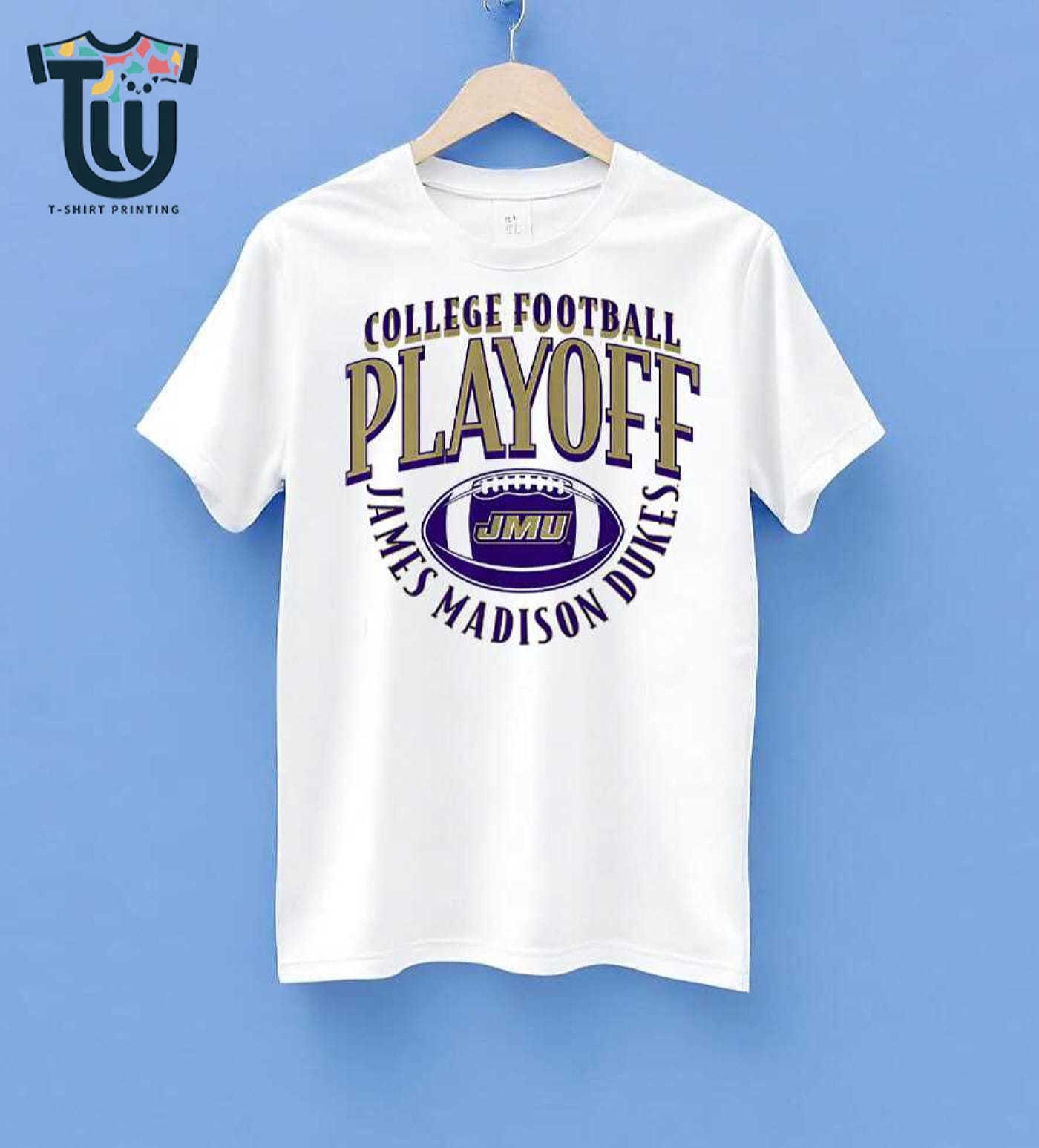 Jmu Football 2025 Cfp Curve T-shirt