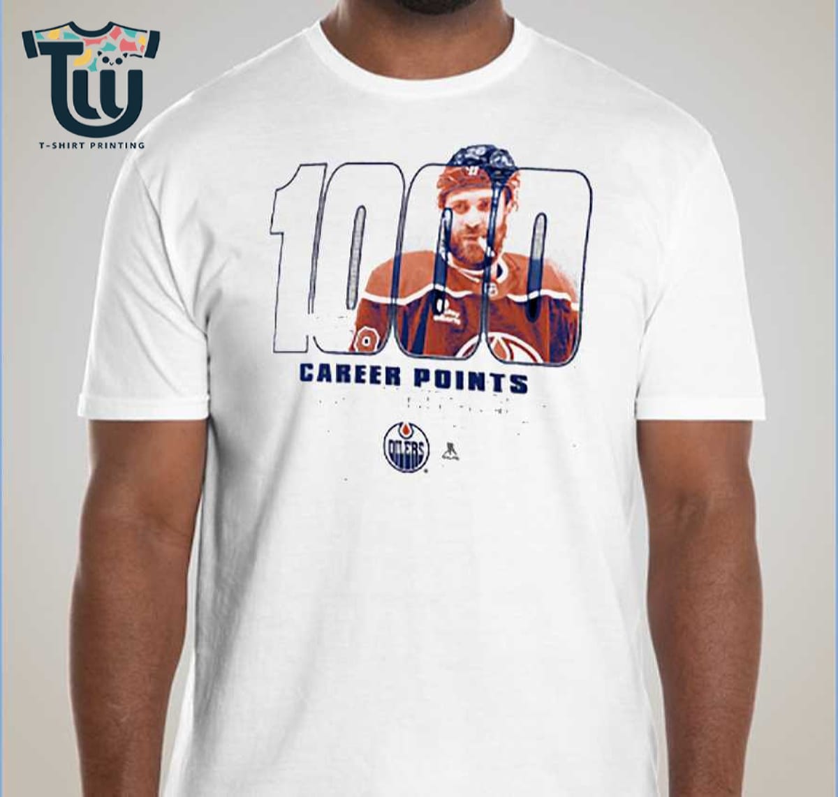 Leon Draisaitl Edmonton Oilers 1000 Career Points Legacy T-shirt