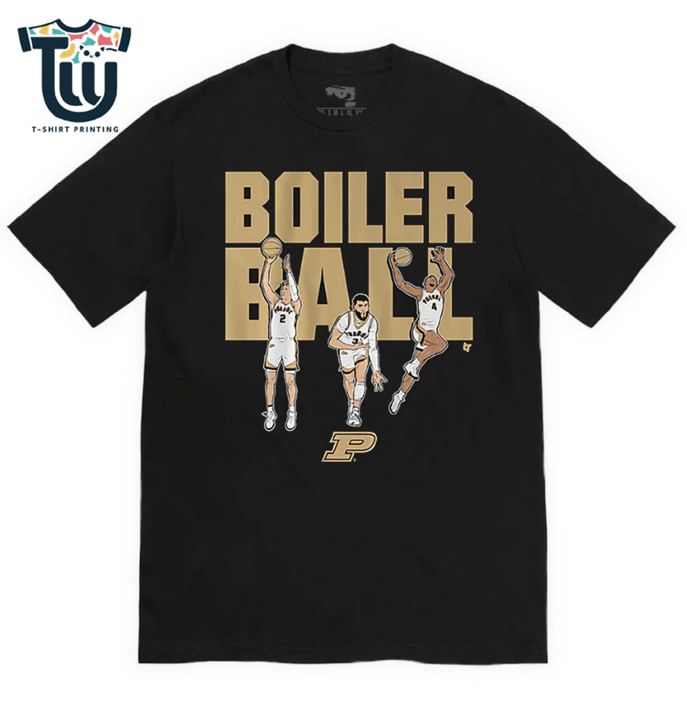 Purdue Basketball Braden Smith Fletcher Loyer & Trey Kaufman-renn Boiler Ball T-shirt