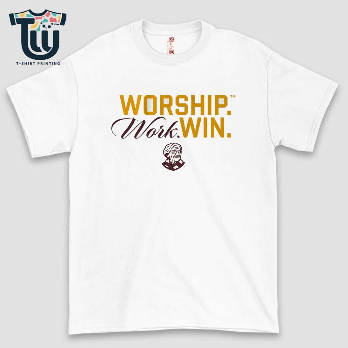 The Sister Jean Legacy Collection Worship Work Win Shirt Sweatshirt Ladies Tee