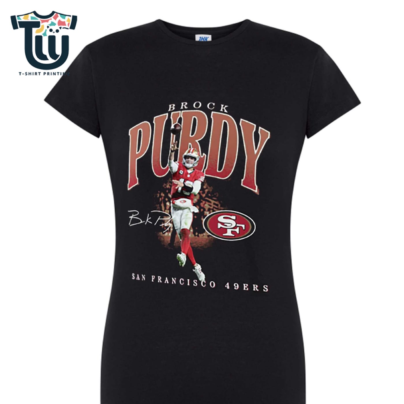 Brock Purdy San Francisco 49ers Hype Player Graphic T-shirt Brock Purdy San Francisco 49ers Hype Player Graphic T-shirt