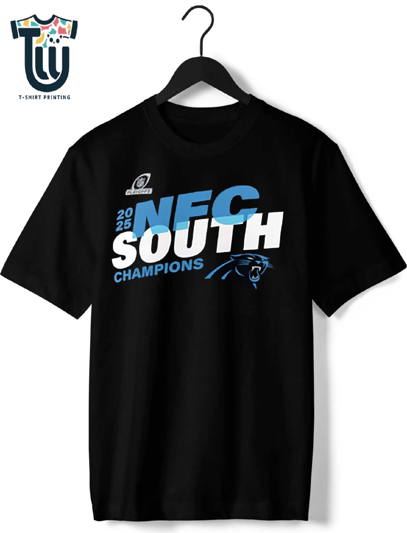 Carolina Panthers 2025 Nfc South Division Champions Conquer T-shirt