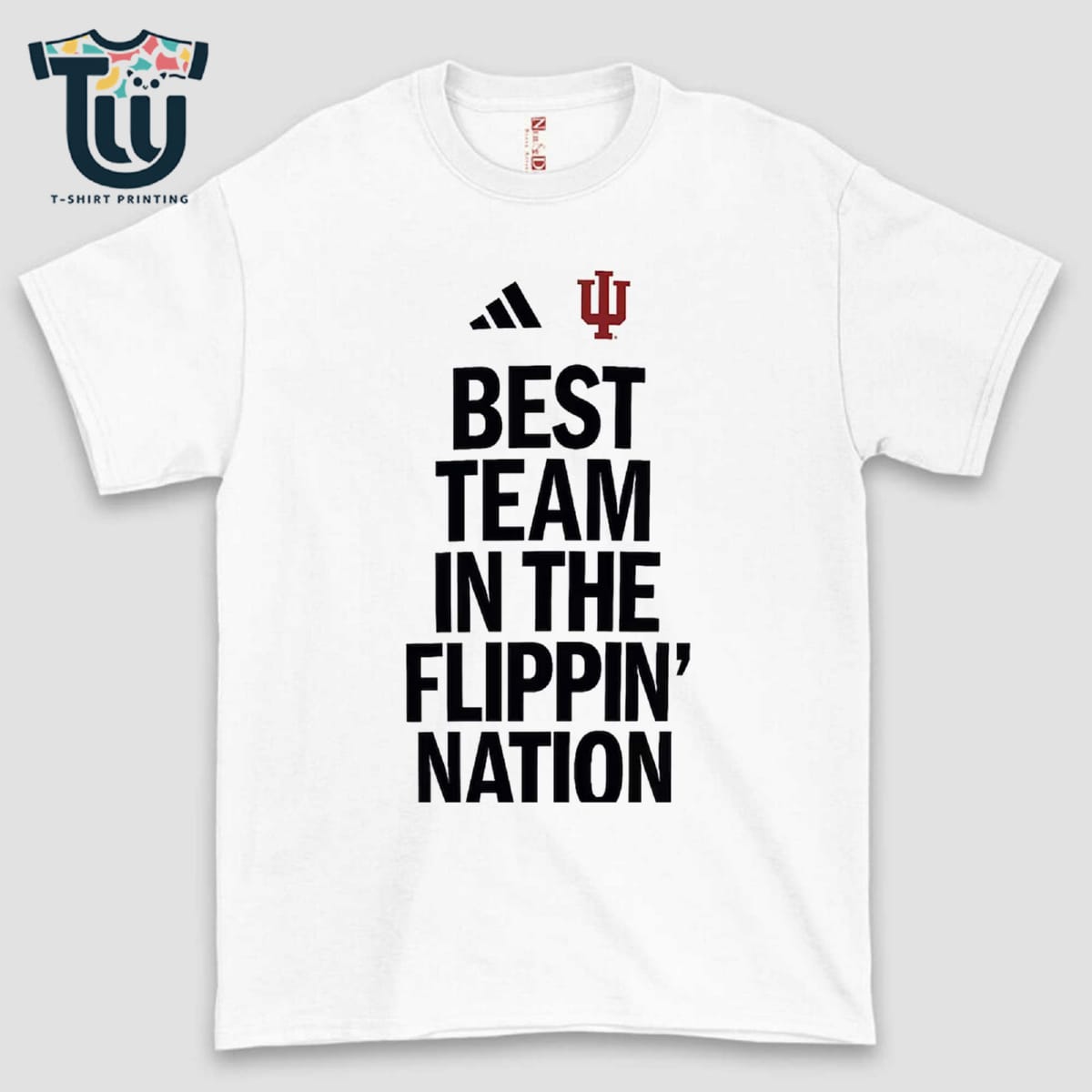 Indiana Hoosiers Adidas College Football Playoff 2025 National Champions Best Team In The Flippin Nation T-shirt Indiana Hoosiers Adidas College Football Playoff 2025 National Champions Best Team In The Flippin Nation T-shirt
