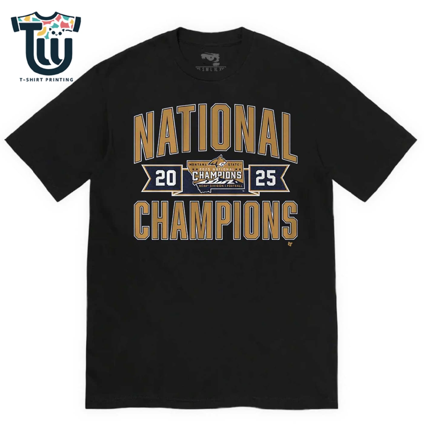 Montana State Football 2025 Fcs Champions Shirt