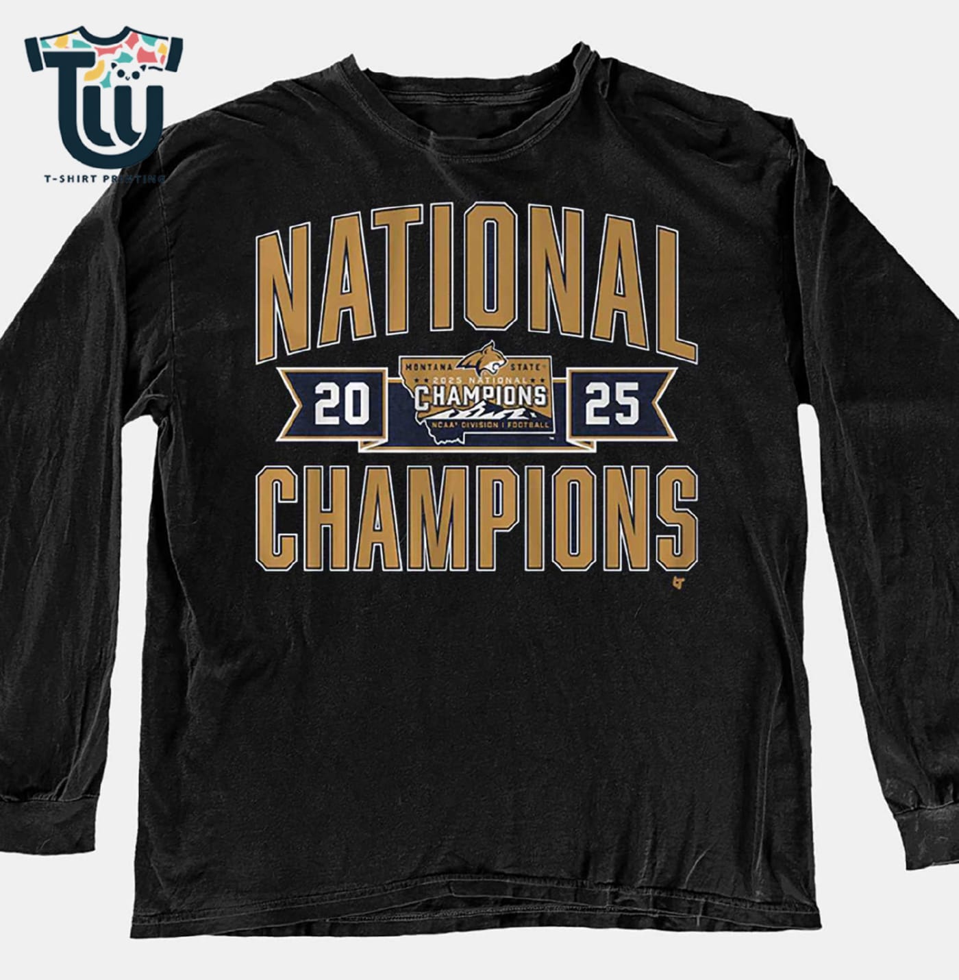 Montana State Football 2025 Fcs Champions Shirt Montana State Football 2025 Fcs Champions Shirt