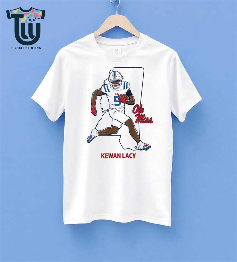 Ole Miss Football Kewan Lacy State Star T-shirt