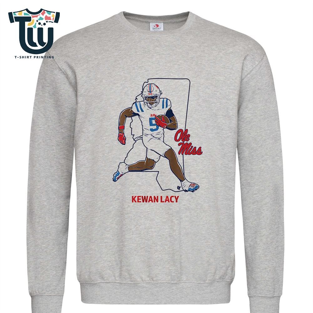 Ole Miss Football Kewan Lacy State Star T-shirt Ole Miss Football Kewan Lacy State Star T-shirt