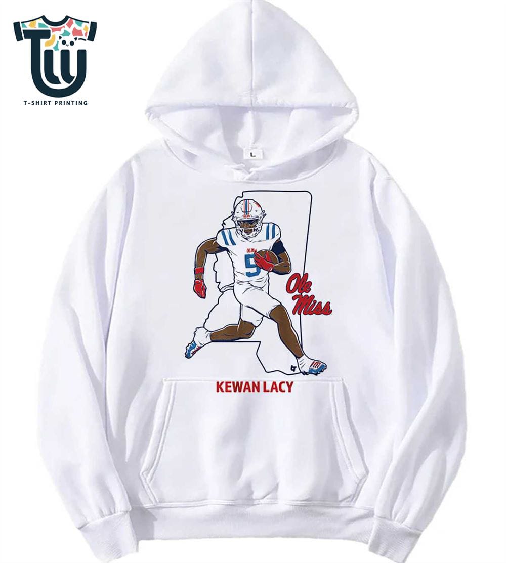 Ole Miss Football Kewan Lacy State Star T-shirt Ole Miss Football Kewan Lacy State Star T-shirt