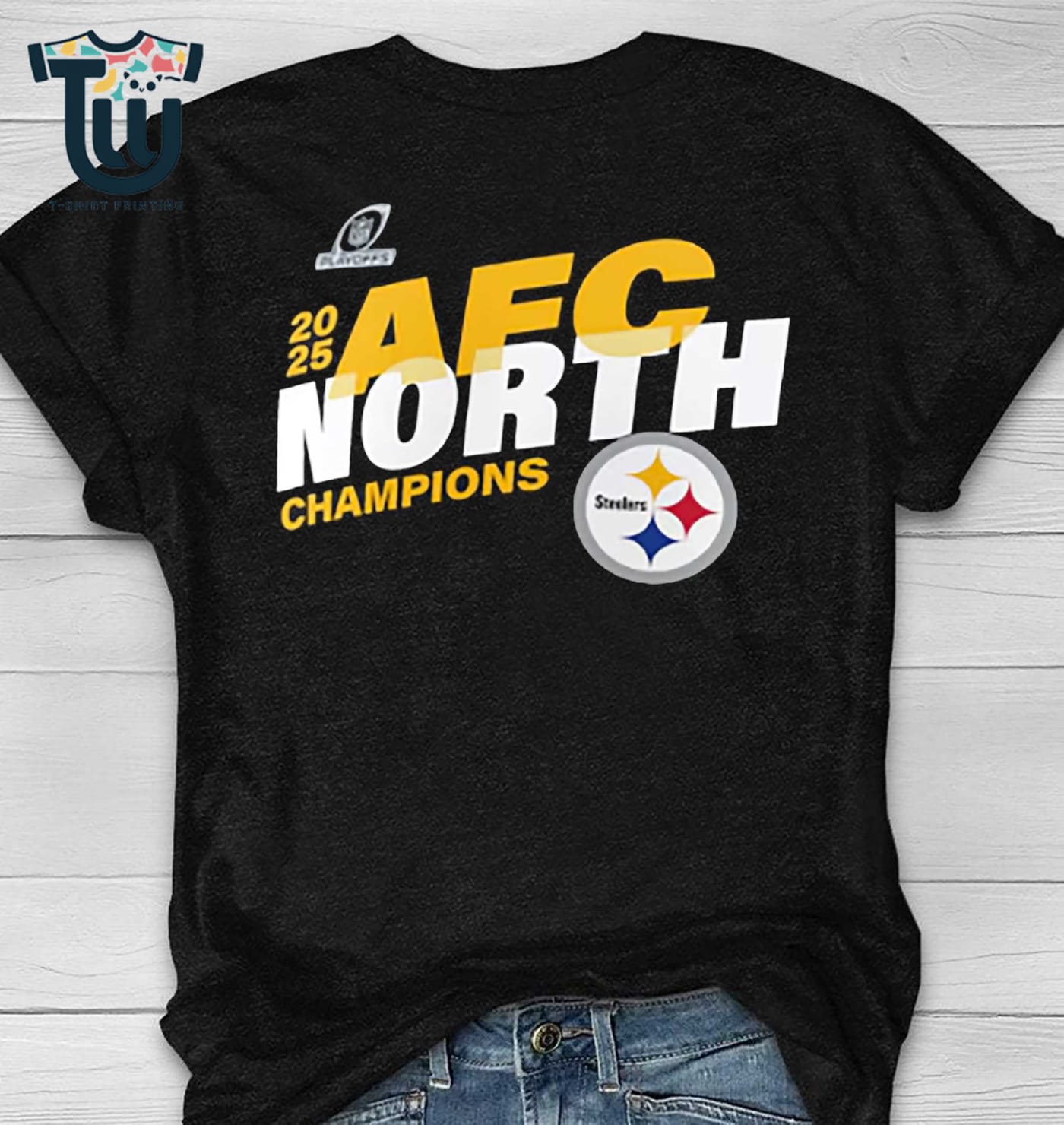 Pittsburgh Steelers 2025 Afc North Division Champions Conquer T-shirt